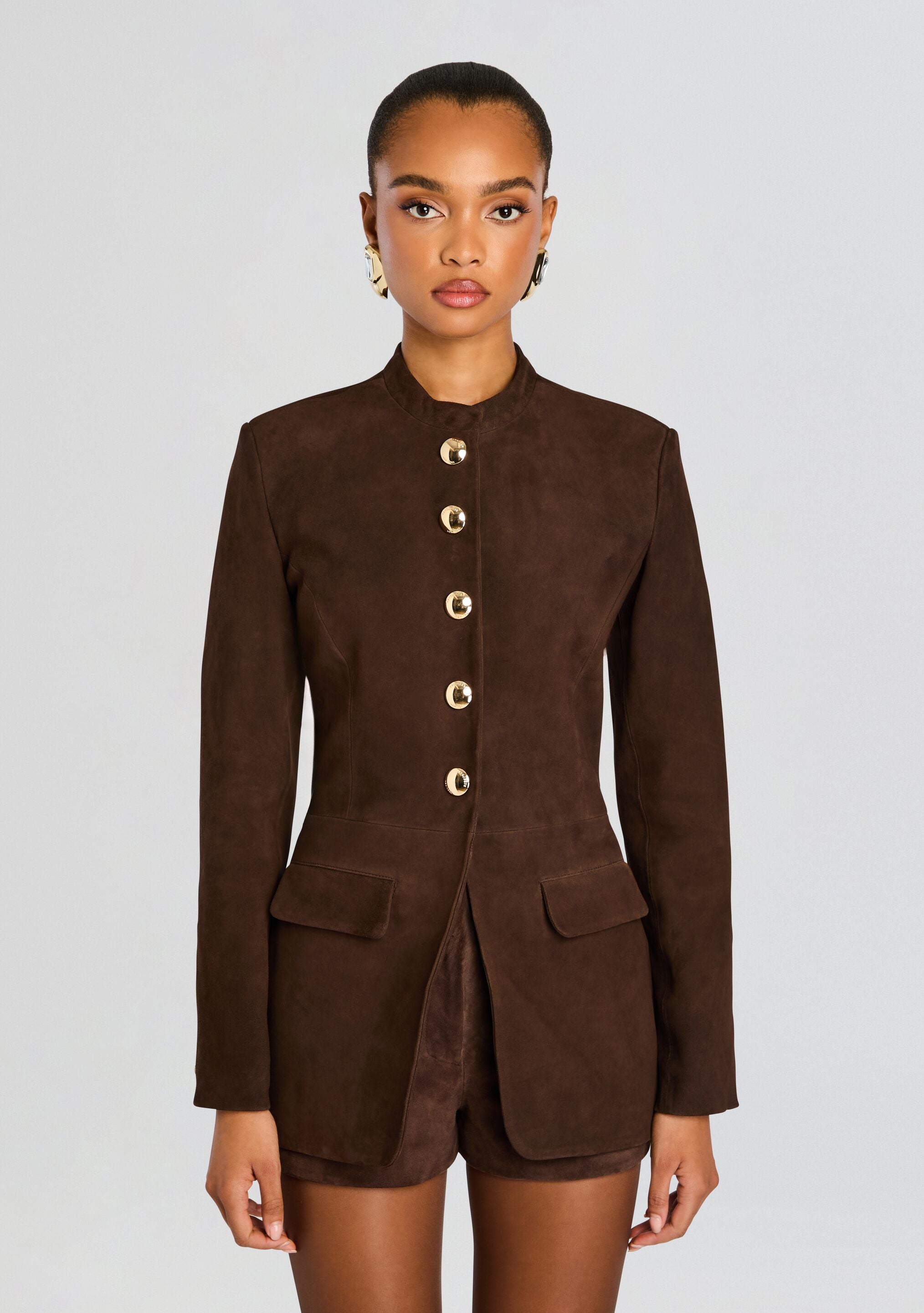 Callandra Suede Leather Jacket – Retrofete