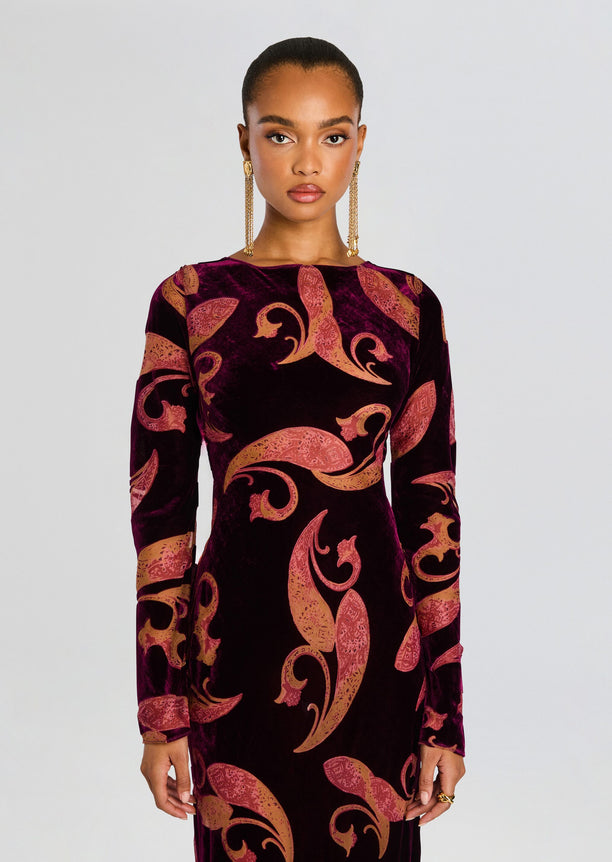 Iona Velvet Dress