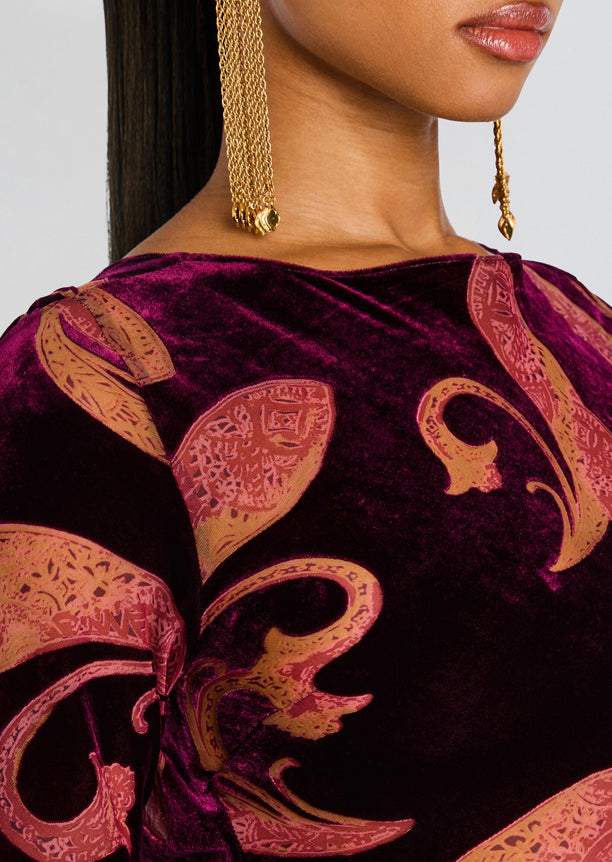 Iona Velvet Dress