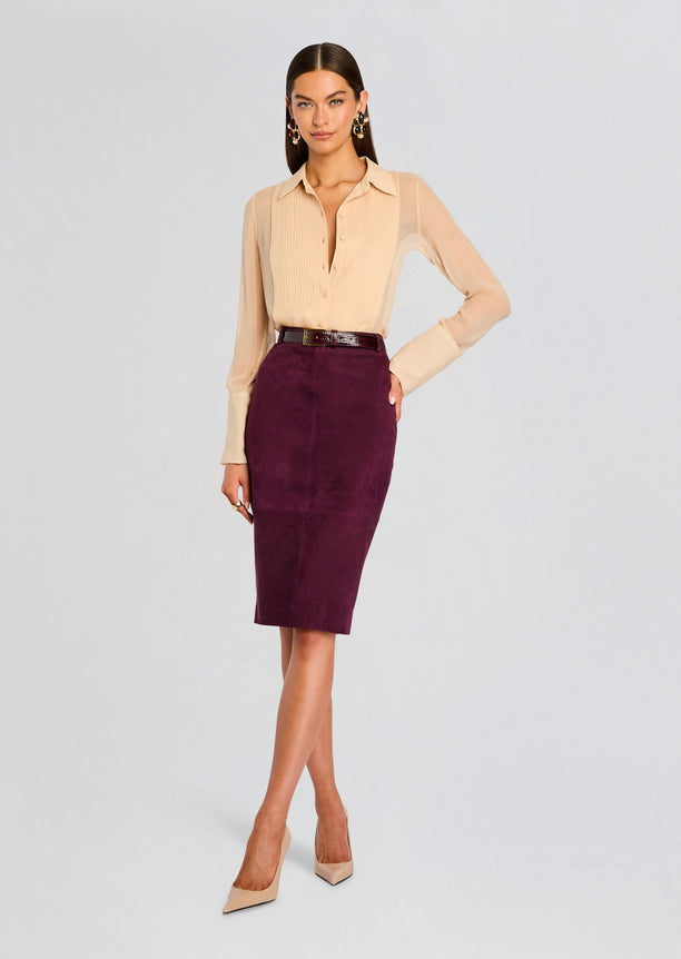 Marcella Suede Skirt