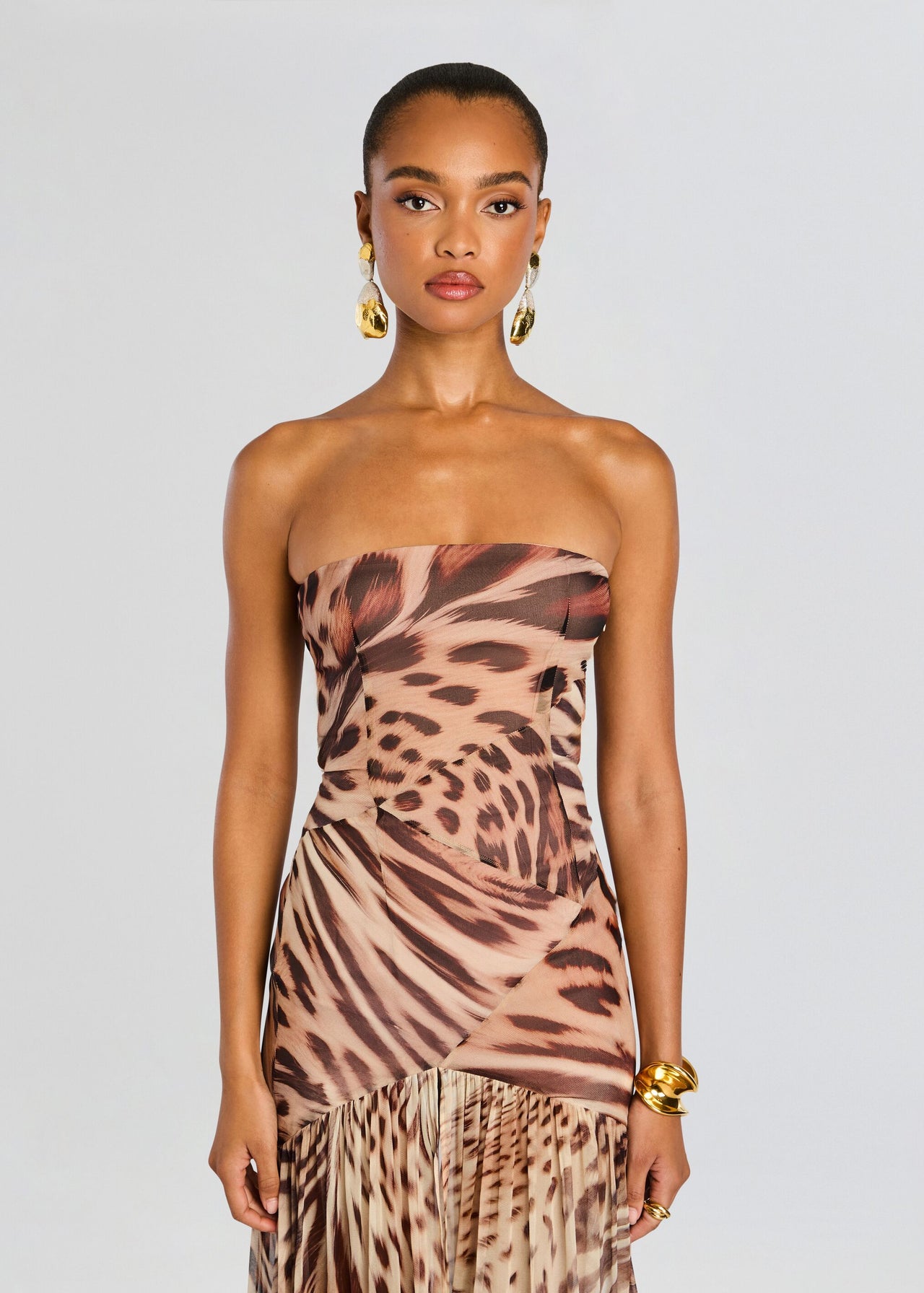 Retrofete Nicole Dress in Tan