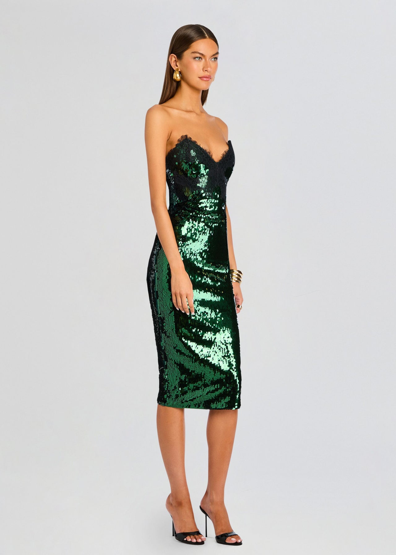 Retrofete Ellen Dress in Dark Green - size L Retrofete Ellen Dress in Dark Green - size L