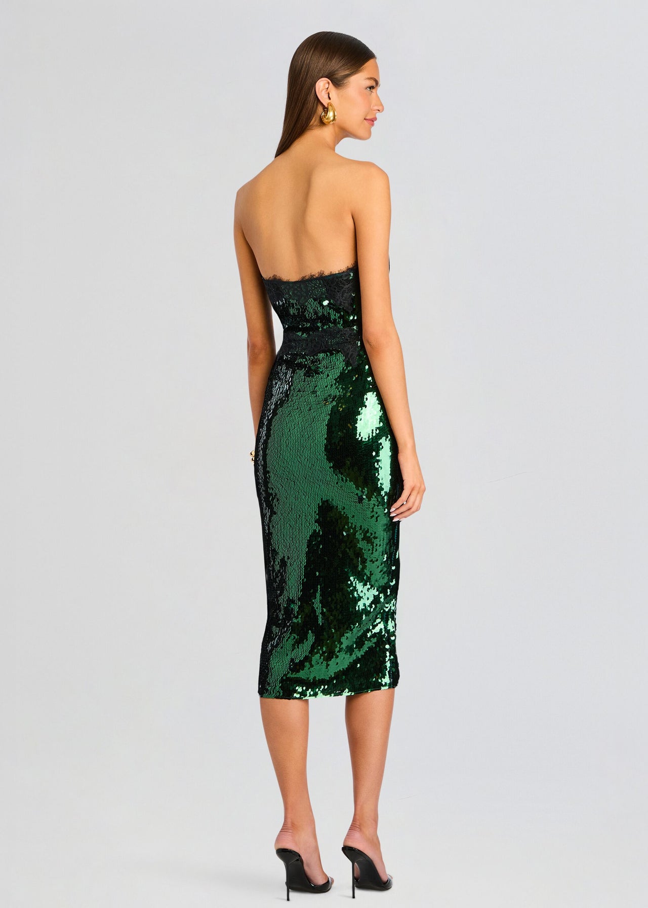 Retrofete Ellen Dress in Dark Green - size L Retrofete Ellen Dress in Dark Green - size L