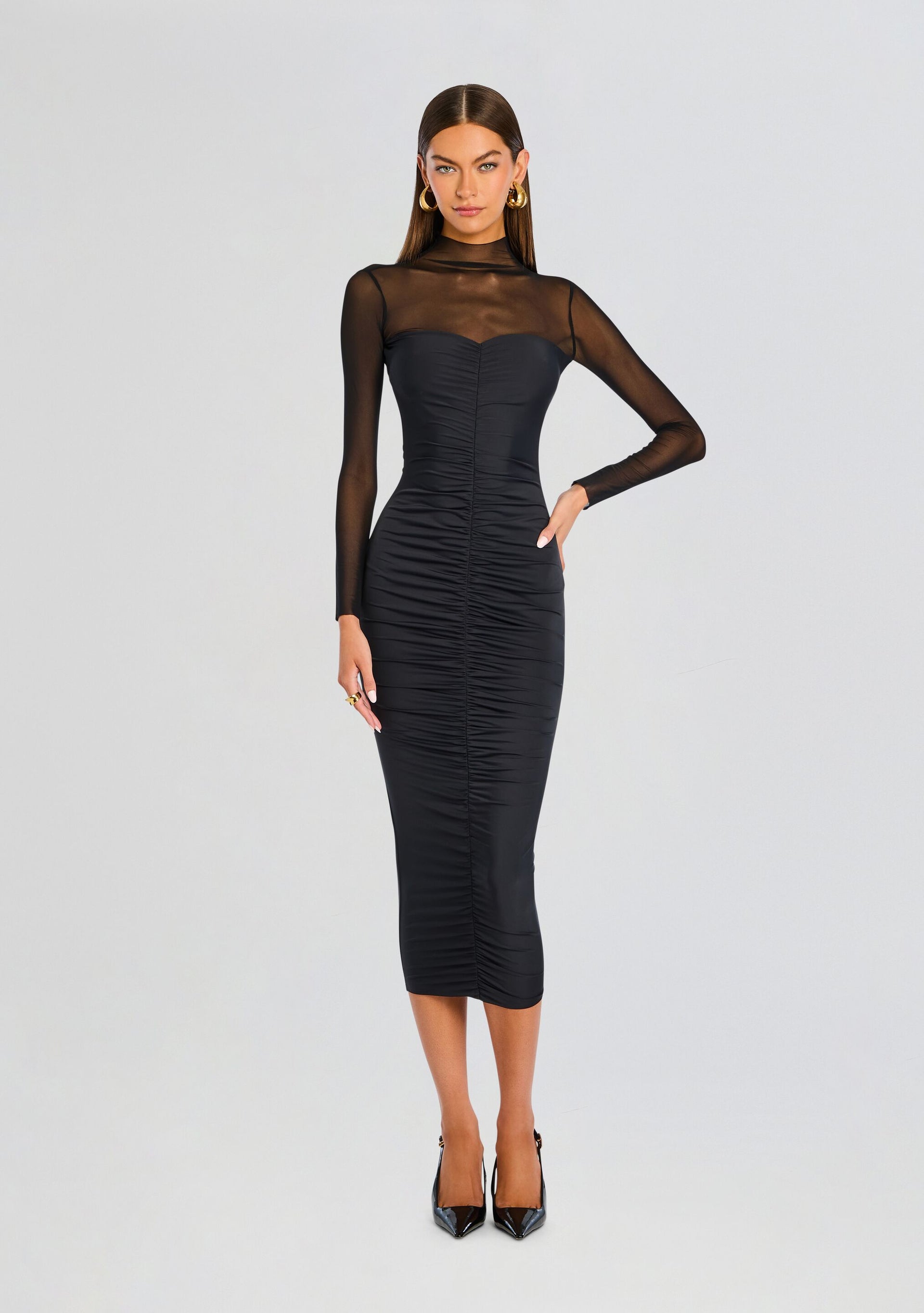 reinette black midi dress SER.O.YA Women's Emilyn Midi Dress - Black