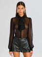 Hasli Silk Chiffon Top thumbnail media 1 of 5