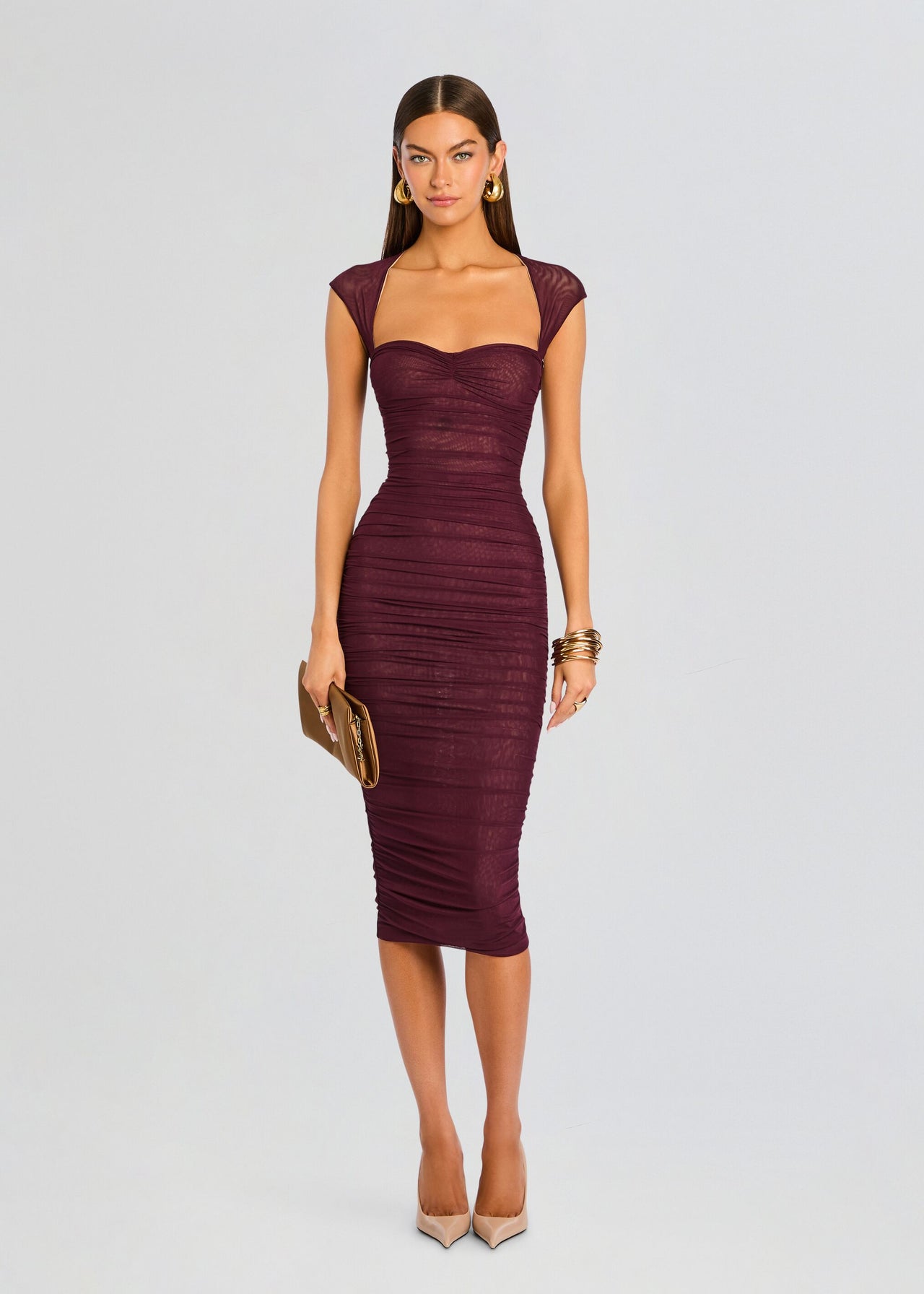 Kylie Mesh Midi Dress – Retrofete