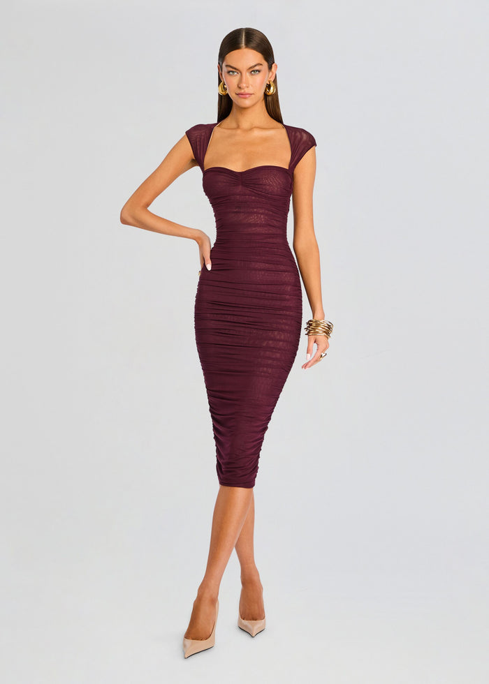 Kylie Mesh Midi Dress media 1 of 5