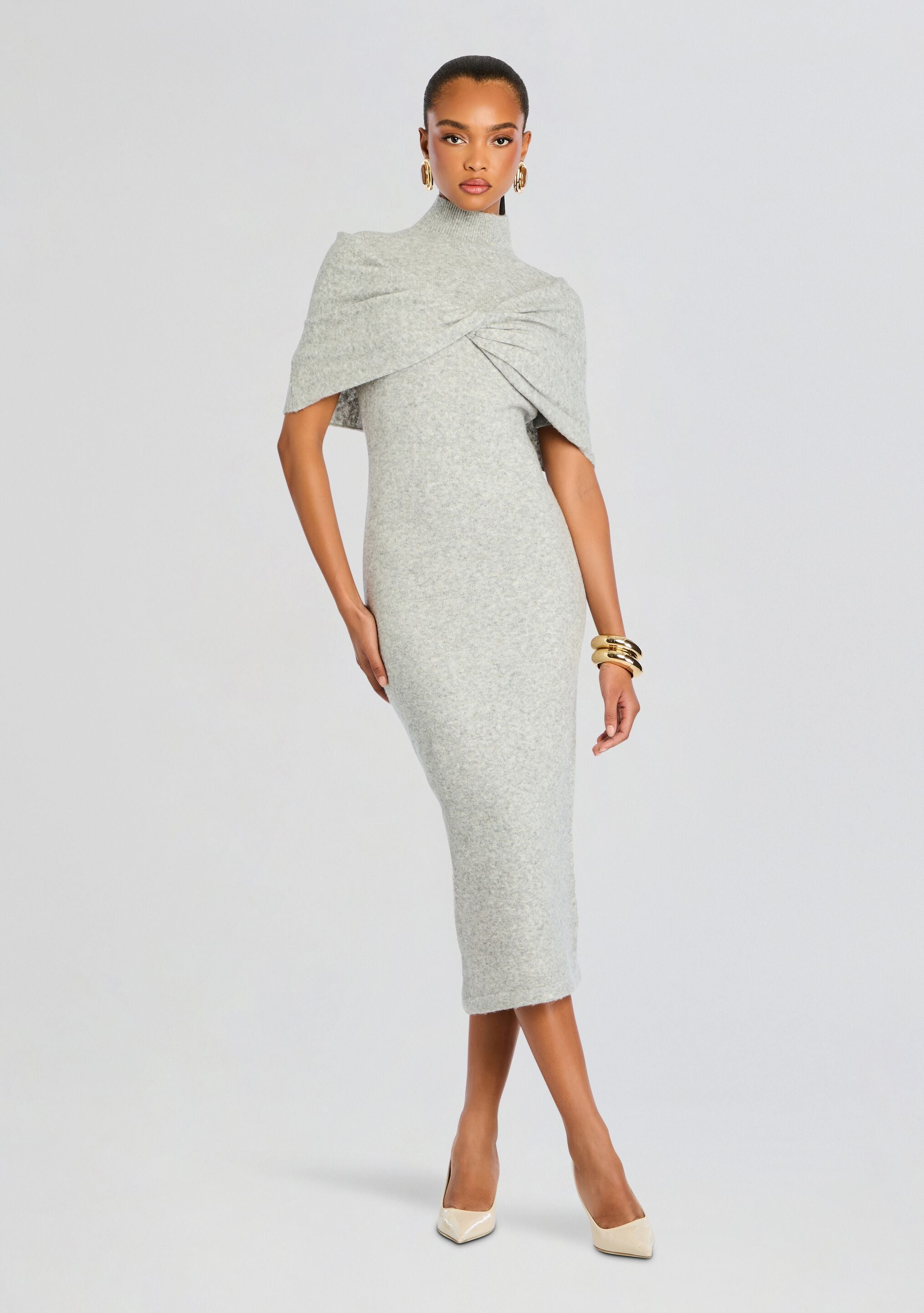 Wisteria Knit Midi Dress – Retrofete