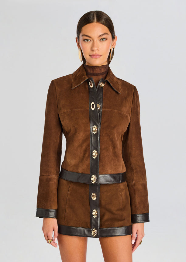 Nanna Suede Leather Jacket