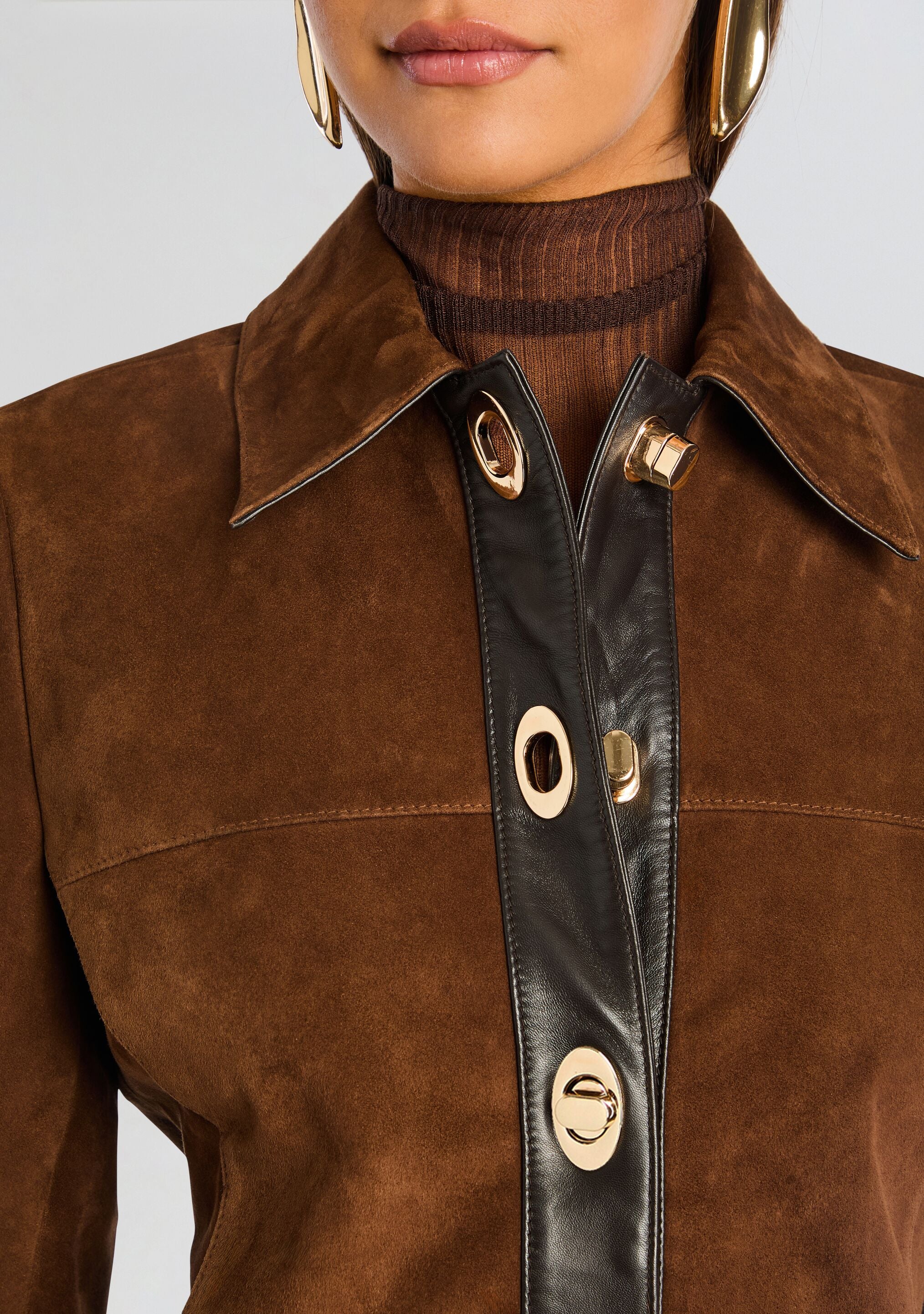 Nanna Suede Leather Jacket – Retrofete