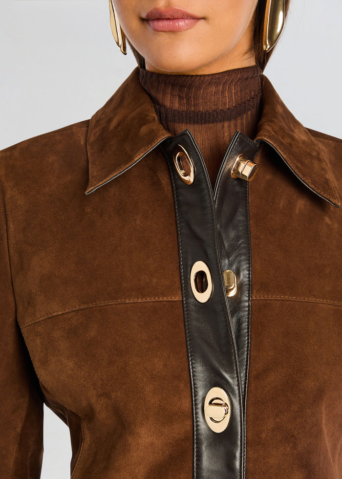 Nanna Suede Leather Jacket media 2 of 5