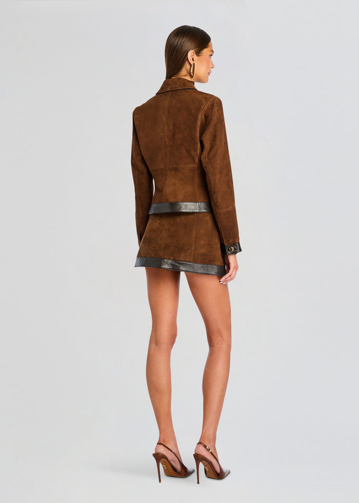 Lisbeth Suede Leather Skirt media 4 of 5