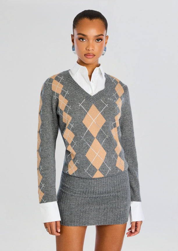 Ornella Embellished Knit Dress