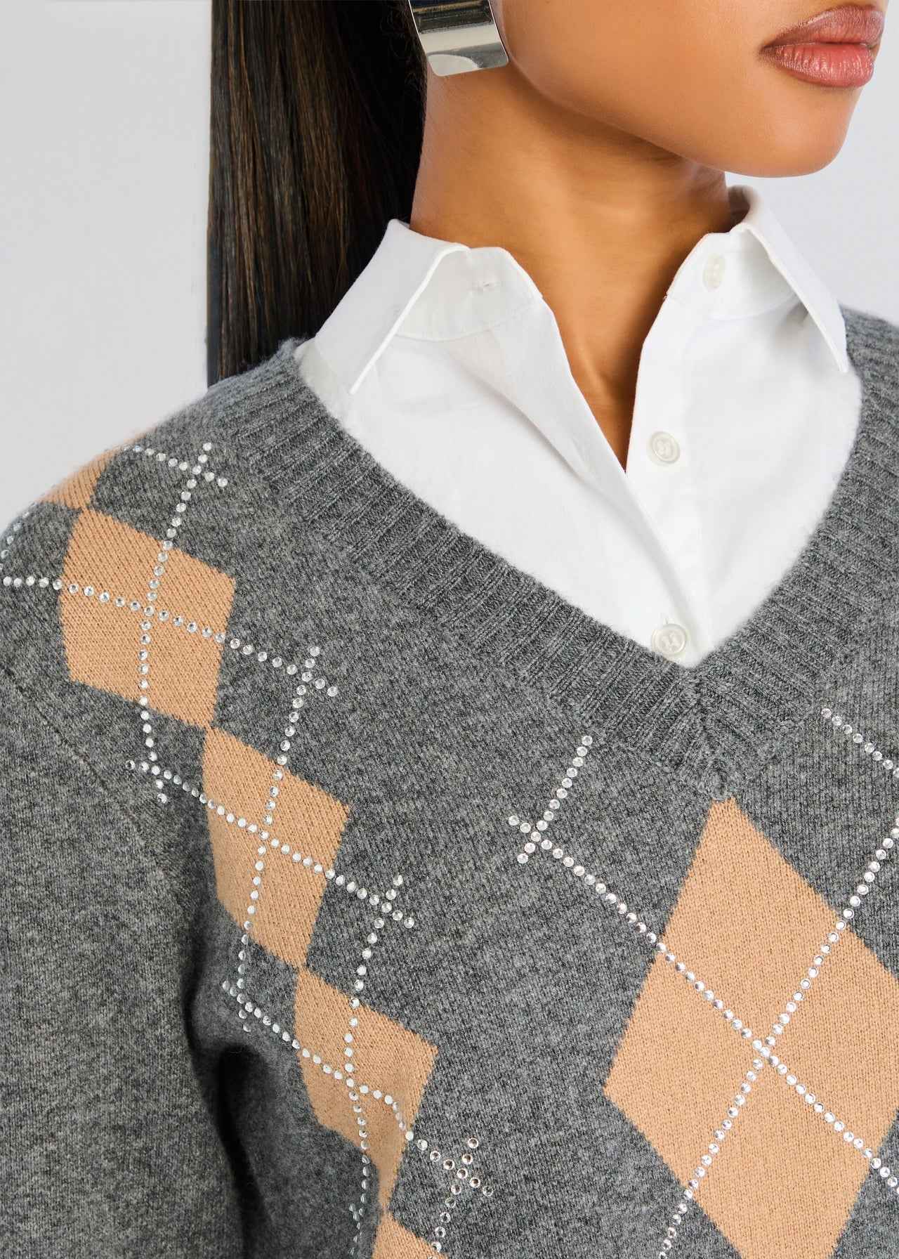 argyle sweater dress women Retrofete - Ornella Embellished Dress