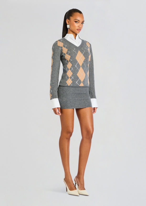 Ornella Embellished Knit Dress