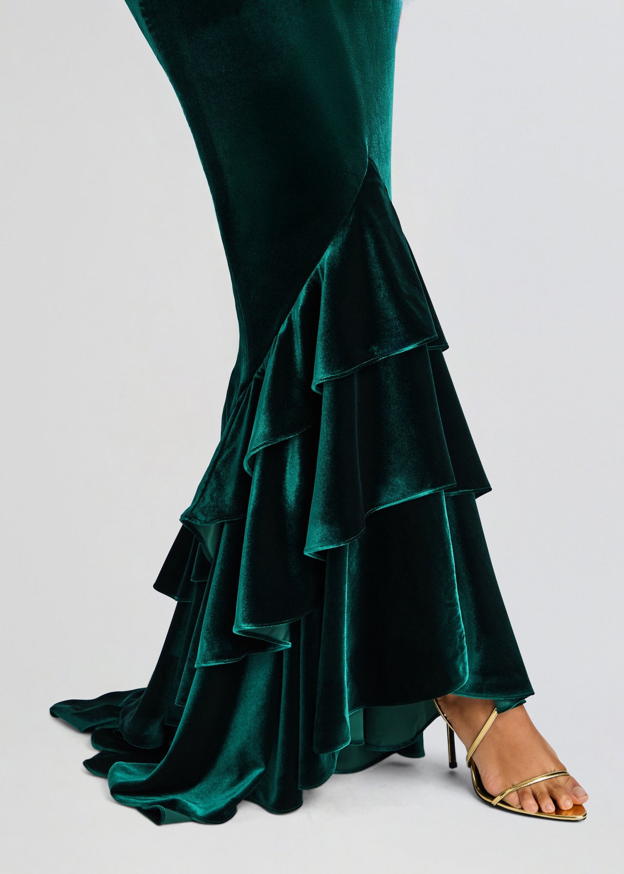 retrofte Women's Greta Velvet Dress - Blue - Maxi dresses retrofte Women's Greta Velvet Dress - Blue - Maxi dresses