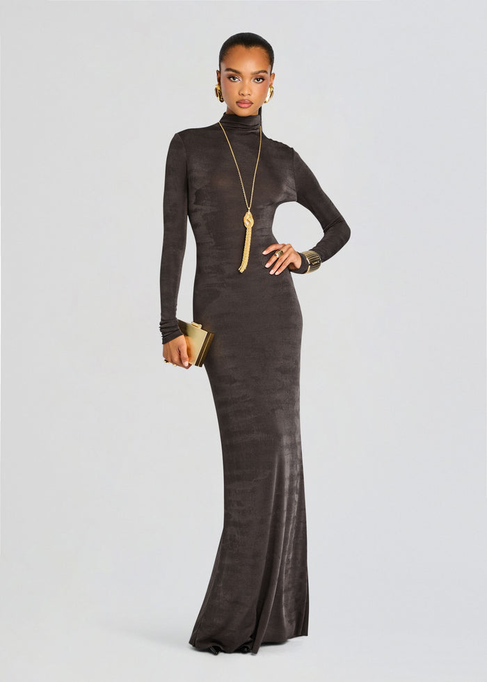 Seroya Kim Maxi Dress - Dark Charcoal Seroya Kim Maxi Dress - Dark Charcoal