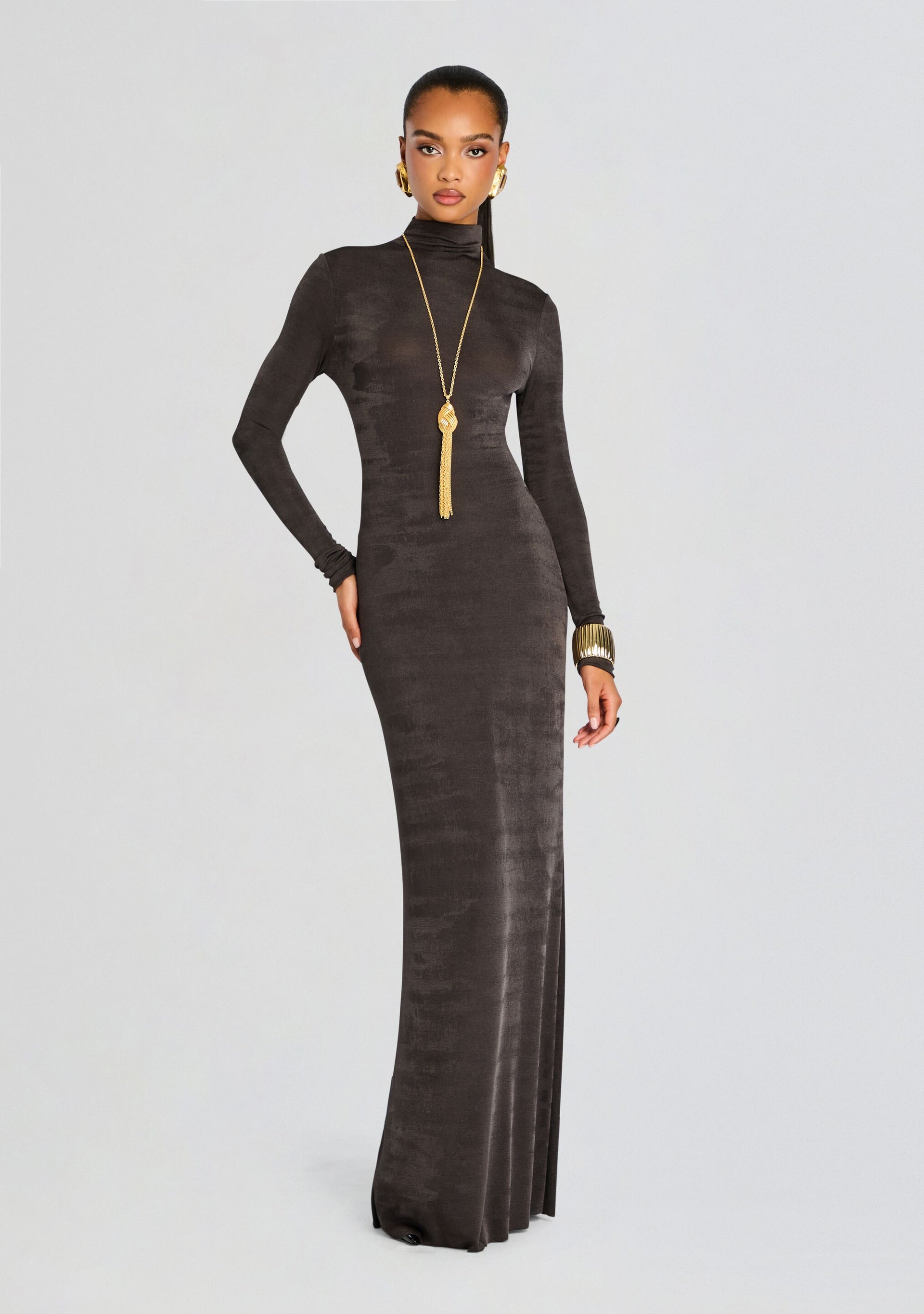 SER.O.YA Women's Kim Maxi Dress - Gray - Maxi dresses SER.O.YA Women's Kim Maxi Dress - Gray - Maxi dresses