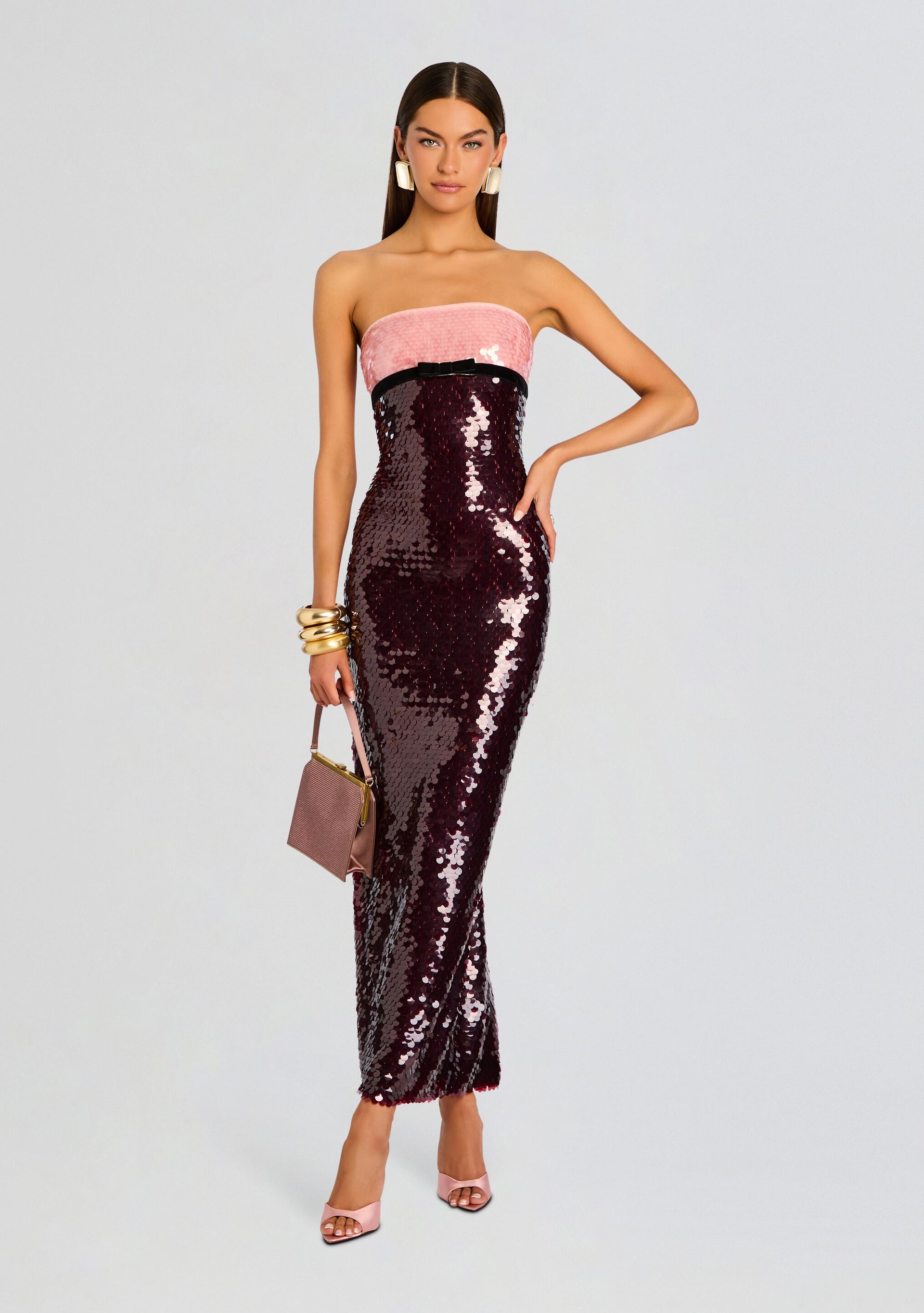 retrofte Women's Lirael Sequin Dress - White - Maxi dresses