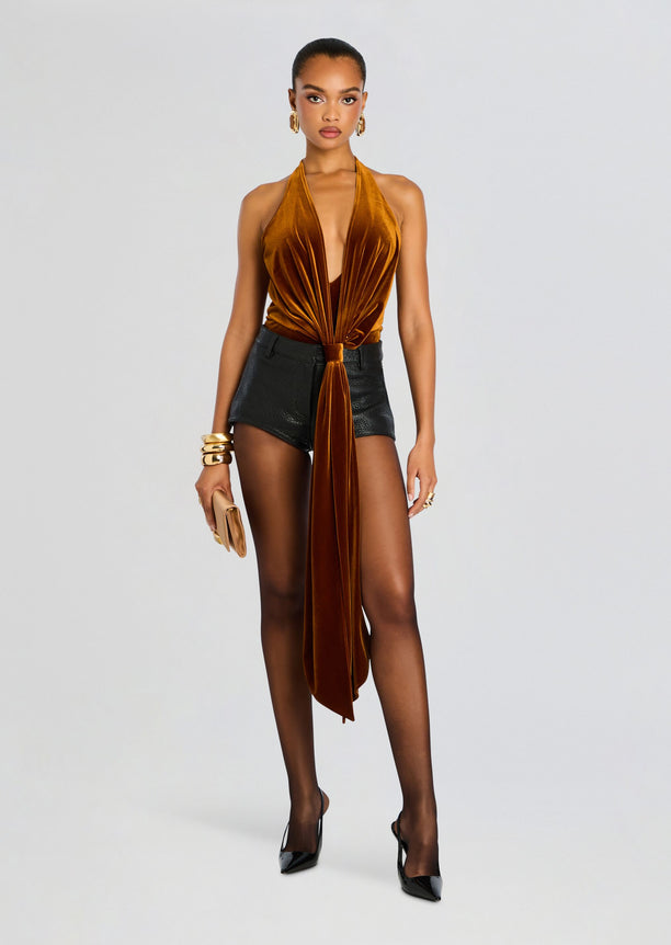 Vika Velvet Bodysuit