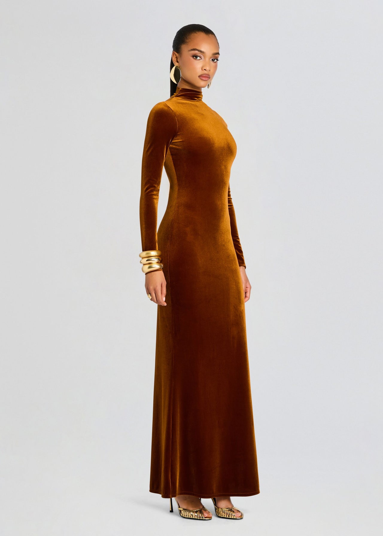 Viola Velvet Maxi Dress Marigold / XXS Viola Velvet Maxi Dress Marigold / XXS