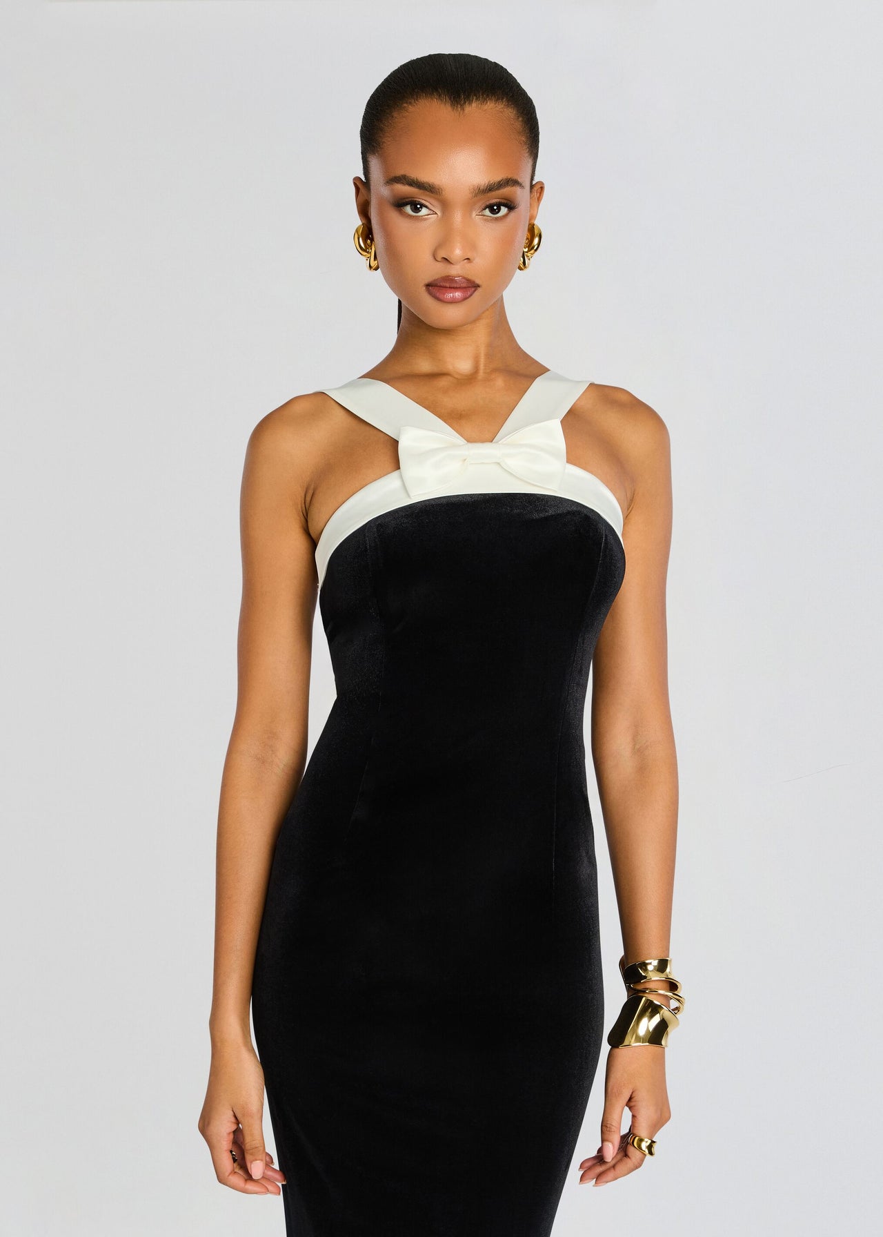Esme Bowed Dress Black / M