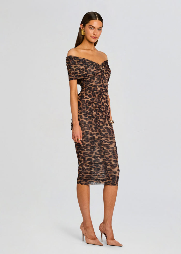 Gianina Mesh Midi Dress media 3 of 5