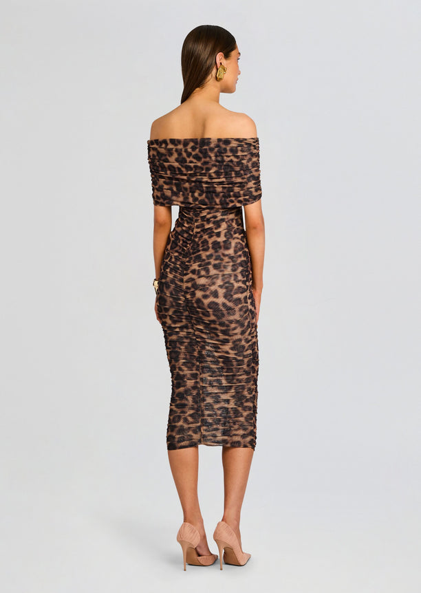 Gianina Mesh Midi Dress