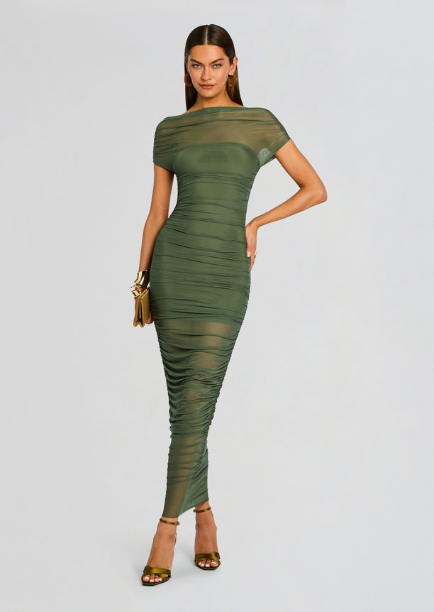 Noel Mesh Midi Dress