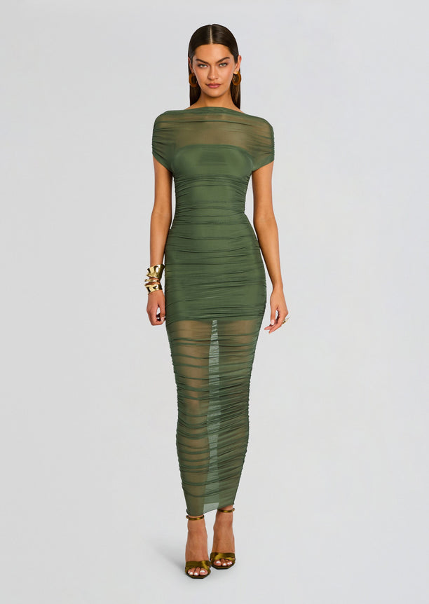 Noel Mesh Midi Dress