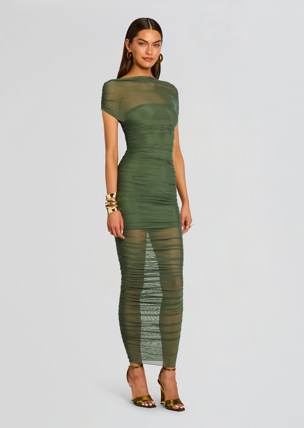 Noel Mesh Midi Dress