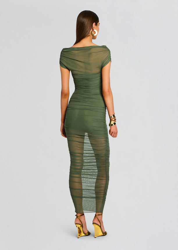 Noel Mesh Midi Dress