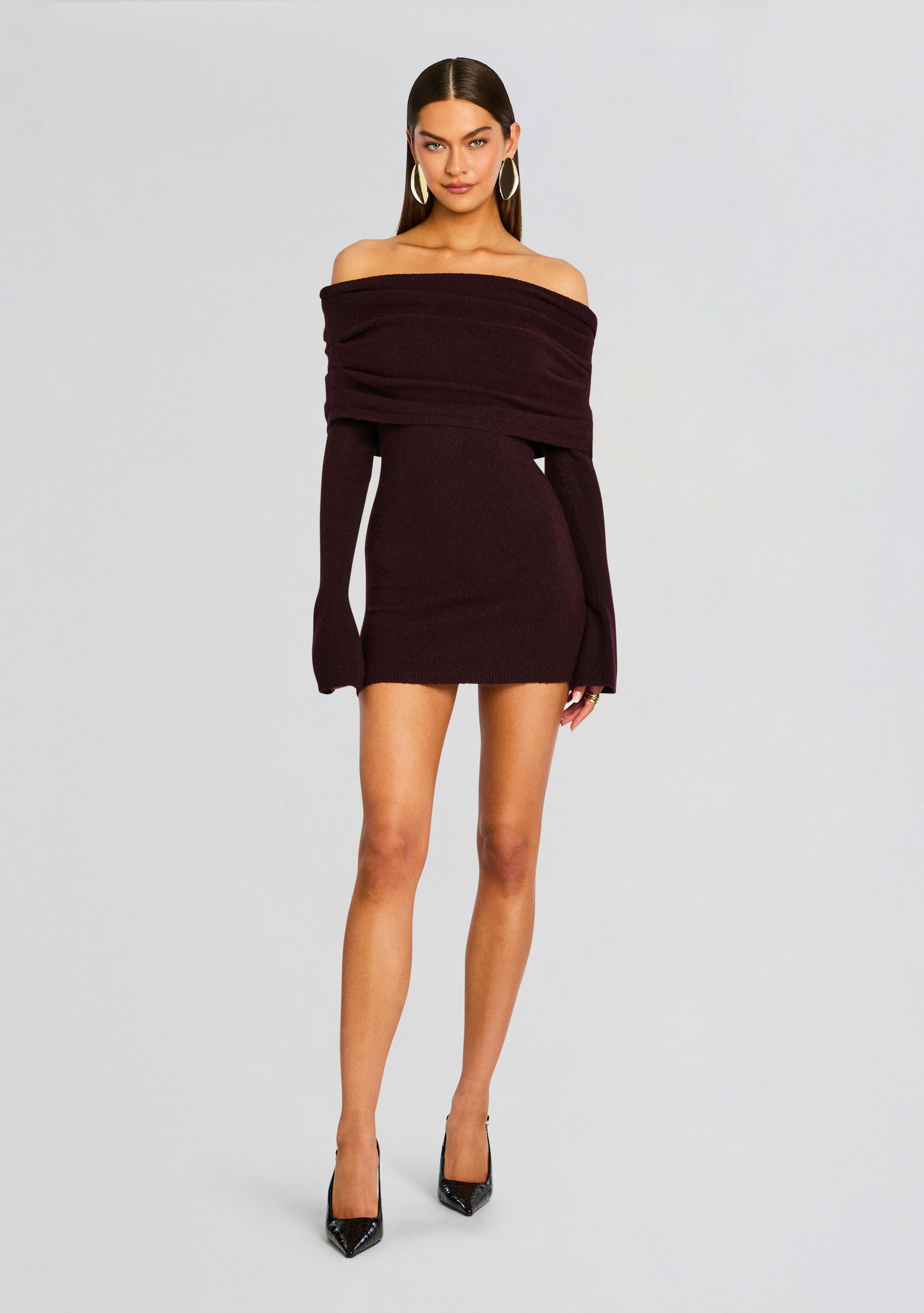 Seroya Selene Mini Dress - Merlot Seroya Selene Mini Dress - Merlot