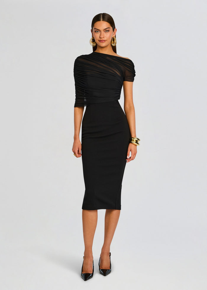 Selma Midi Crepe Dress media 1 of 5