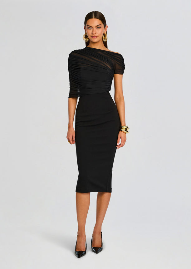 Selma Midi Crepe Dress