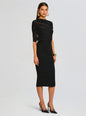 Selma Midi Crepe Dress thumbnail media 3 of 5