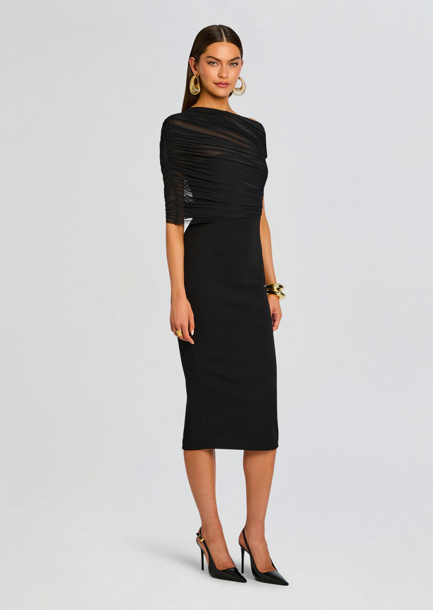 Selma Midi Crepe Dress