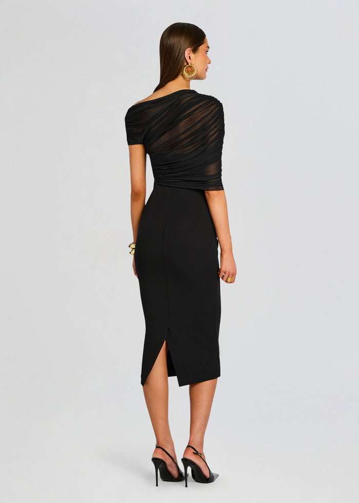 Selma Midi Crepe Dress media 4 of 5