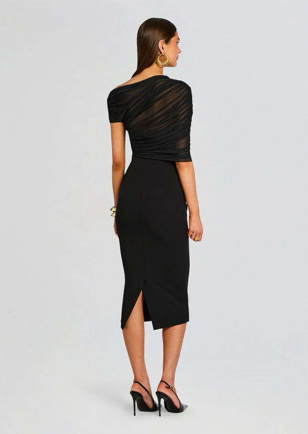 Selma Midi Crepe Dress