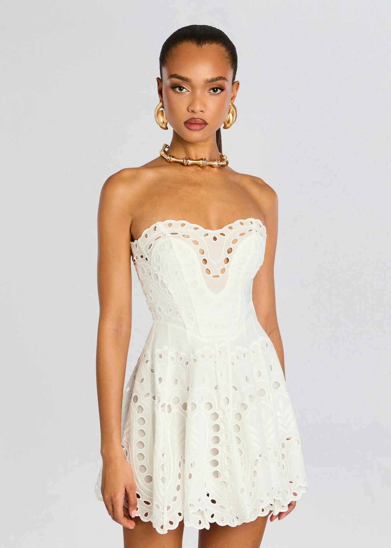 short white corset dress Bail Short Dress – Retrofete