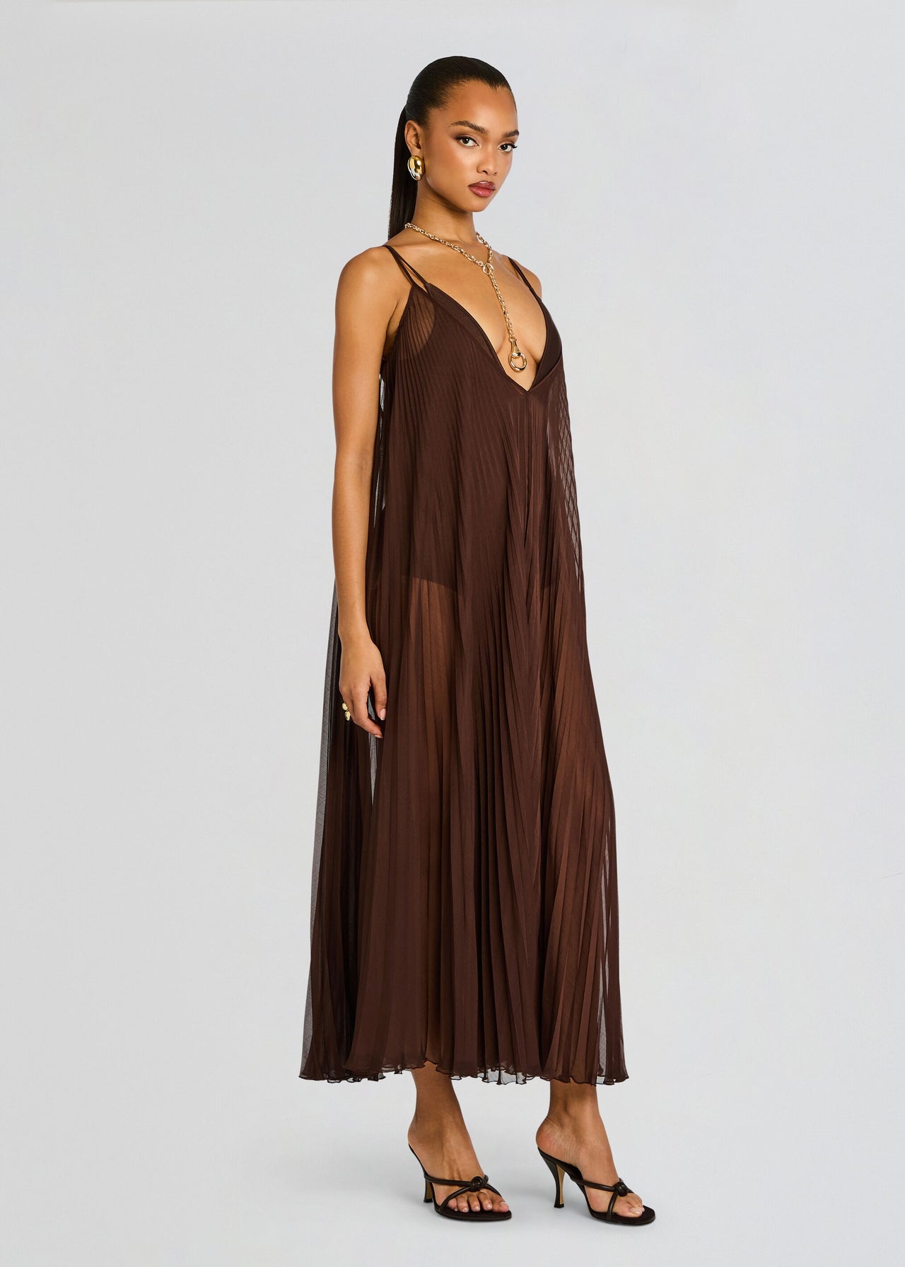 Shani Shemer Uma Maxi Dress in Chocolate - Size M Shani Shemer Uma Maxi Dress in Chocolate - Size M