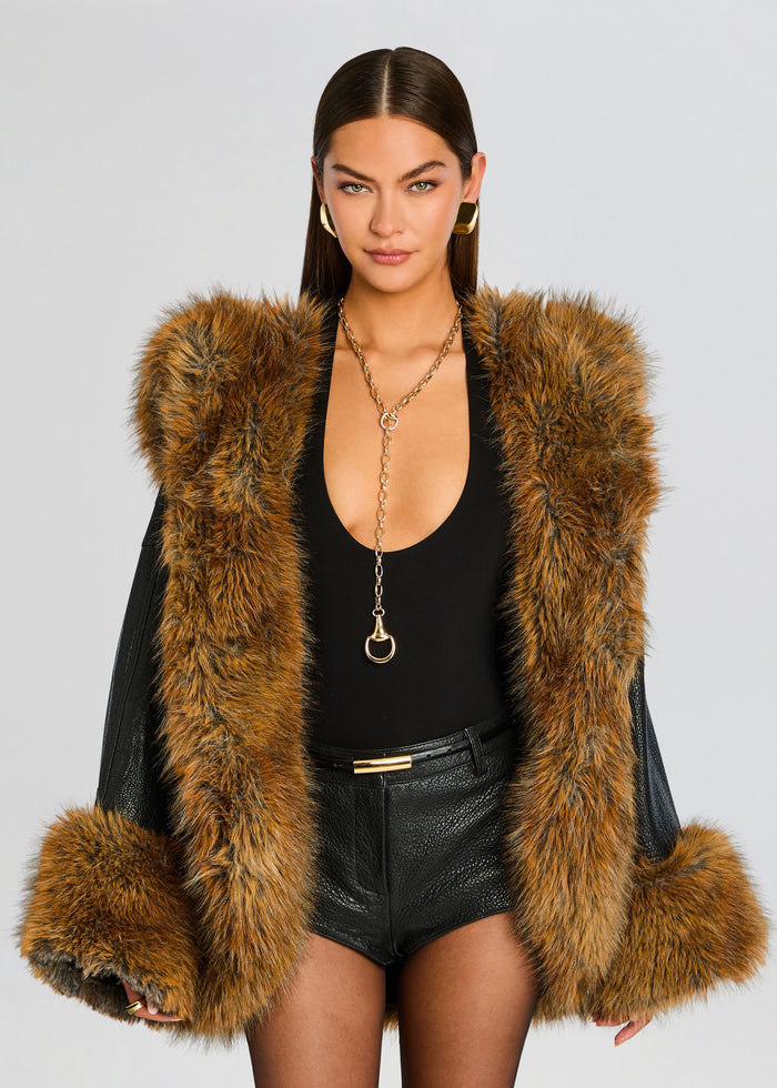 Laurene Leather Coat media 1 of 6