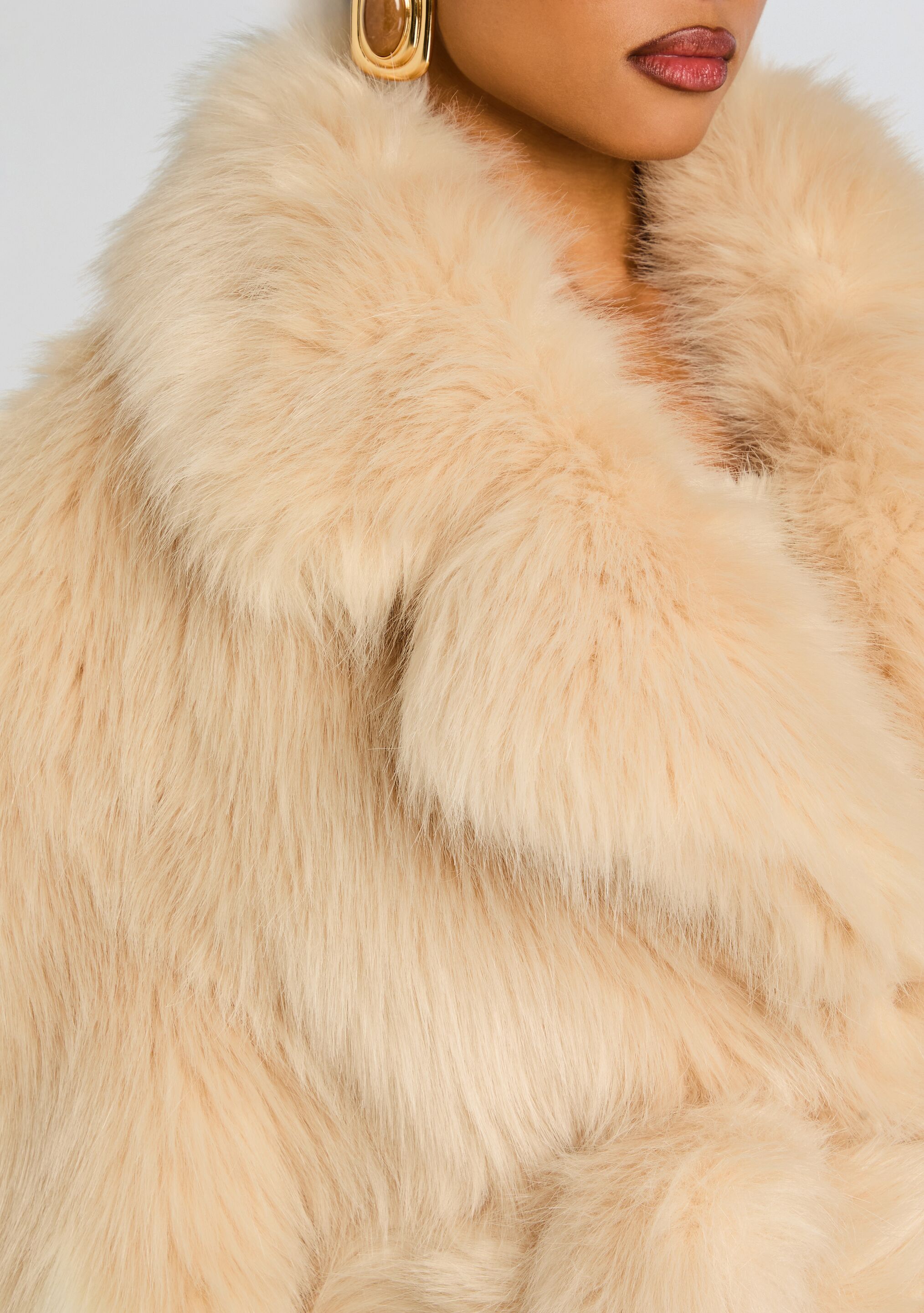 極美品 佐藤健着用✨TANAKA THE COAT シャギー シングルコート Magali Faux Fur Coat – Retrofete