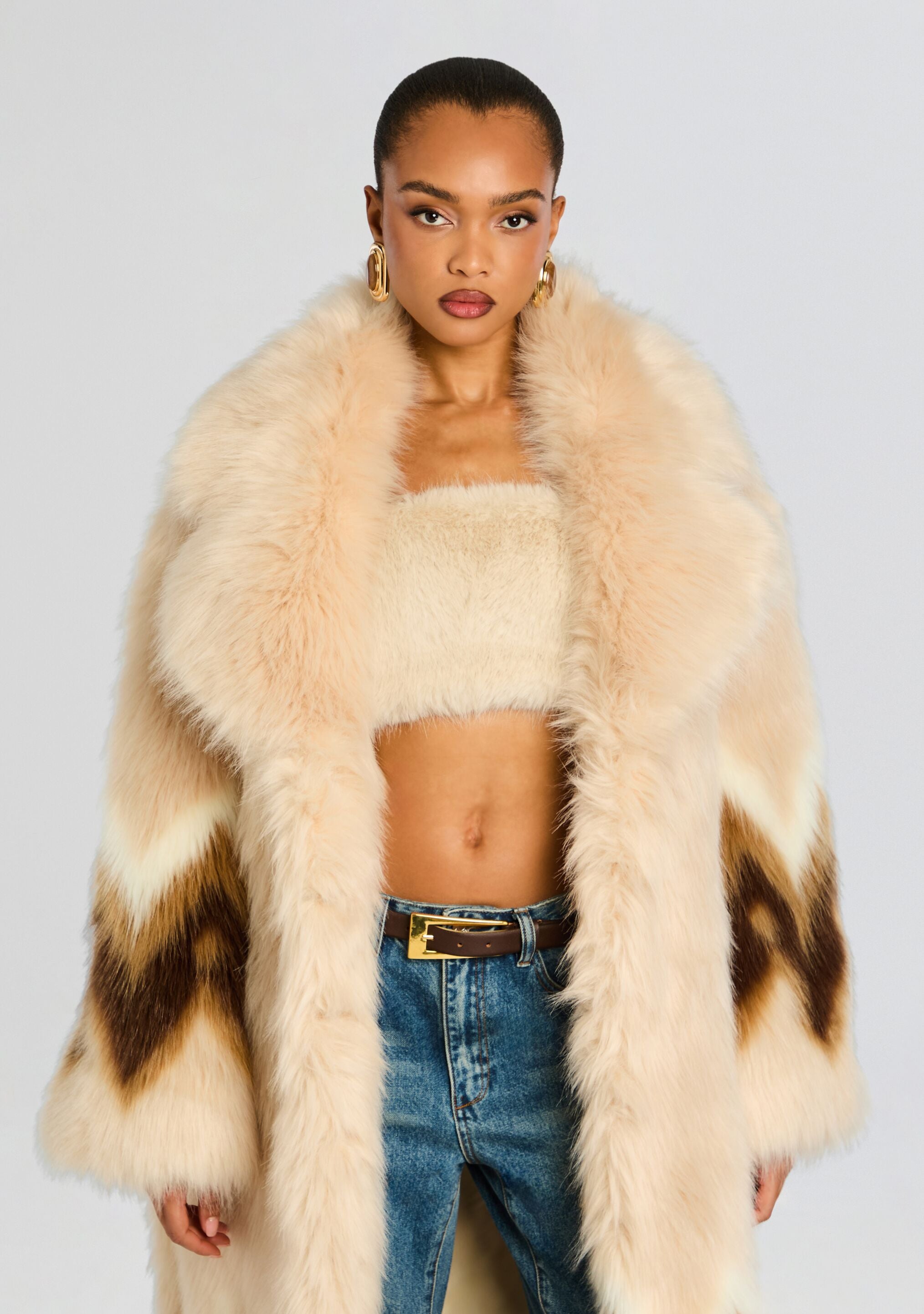 Magali Faux Fur Coat – Retrofete