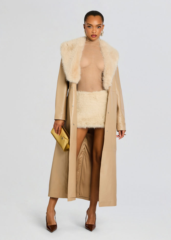 Minerva Faux Fur Skirt media 6 of 6
