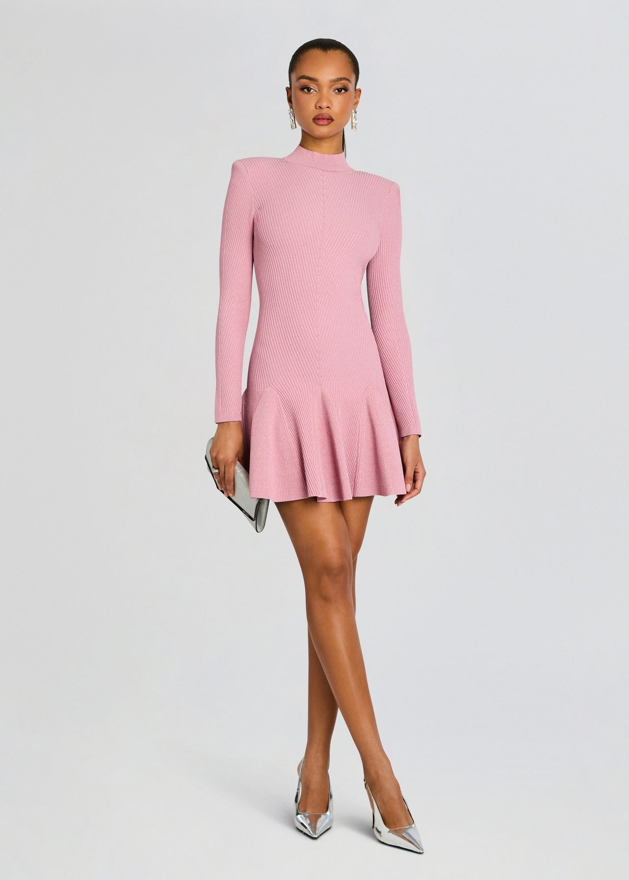 retrofte Women's Sydonie Knit Dress - Pink - Mini dresses retrofte Women's Sydonie Knit Dress - Pink - Mini dresses