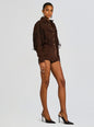Araminta Suede Leather Romper thumbnail media 3 of 5