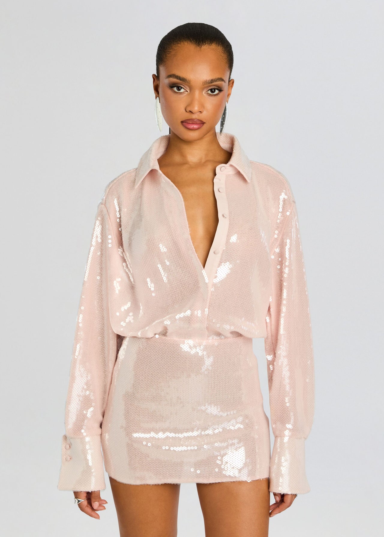 retroféte Women's Briseis Sequin Dress - White