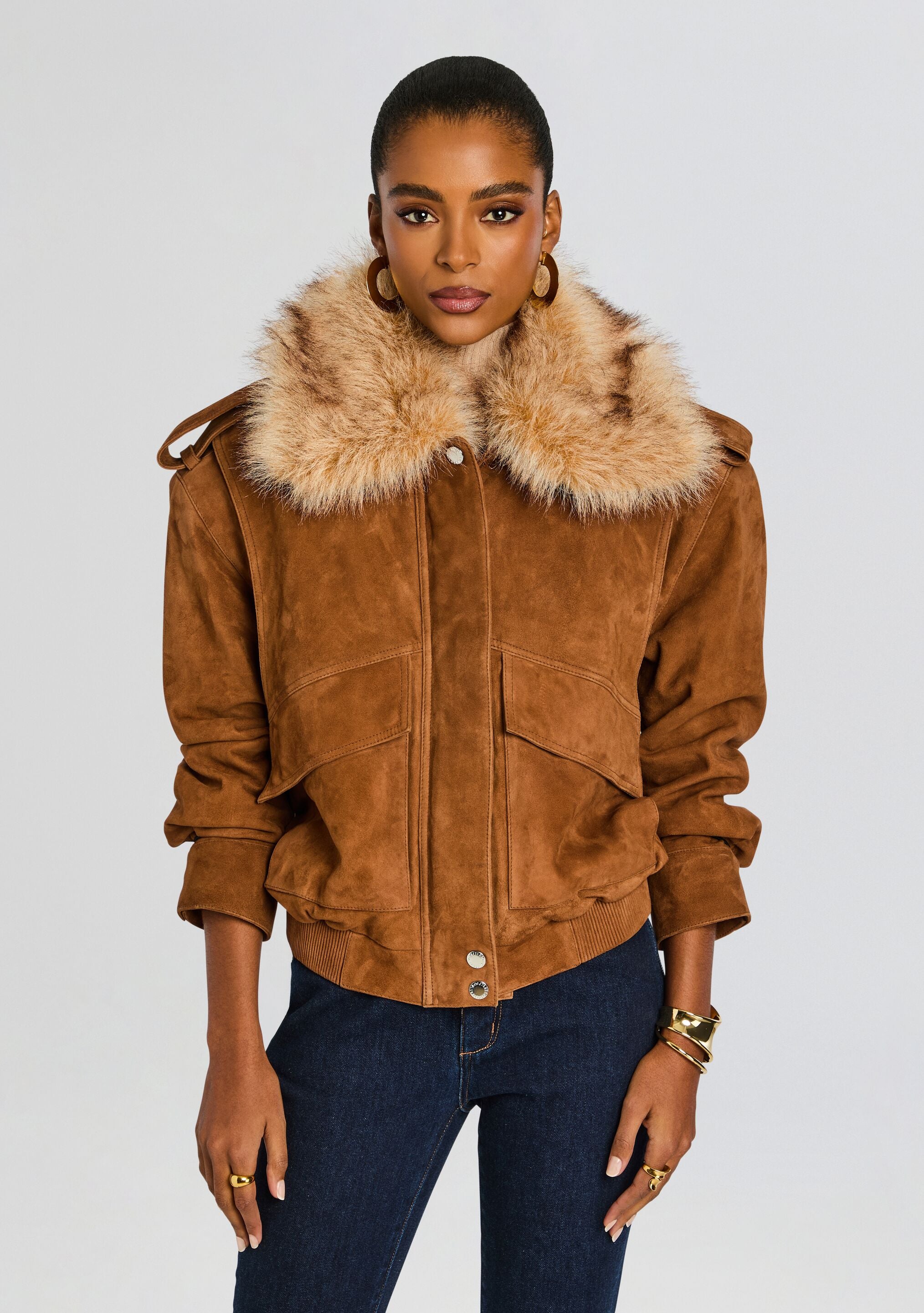 Erynn Suede Jacket – Retrofete