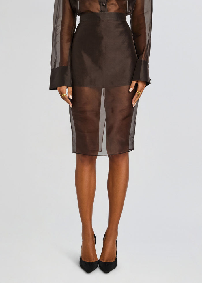 Elda Silk Midi Skirt media 1 of 5